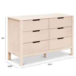 Colby 6-Drawer Double Dresser - Washed Natural