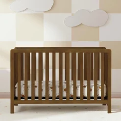 Colby 4-in-1 Convertible Crib - Walnut