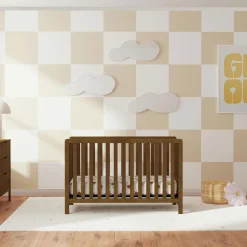 Colby 4-in-1 Convertible Crib - Walnut