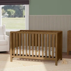 Colby 4-in-1 Convertible Crib - Walnut
