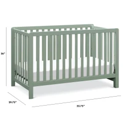 Colby 4-in-1 Convertible Crib - Sage