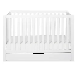 Colby 4-in-1 Convertible Crib with Trundle Drawer - White