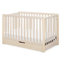 Colby 4-in-1 Convertible Crib with Trundle Drawer - Washed Natural