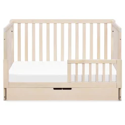 Colby 4-in-1 Convertible Crib with Trundle Drawer - Washed Natural