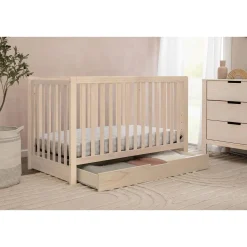 Colby 4-in-1 Convertible Crib with Trundle Drawer - Washed Natural