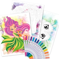 Color By Number Book Set Nebulous Stars - Nenuphia & Lilya