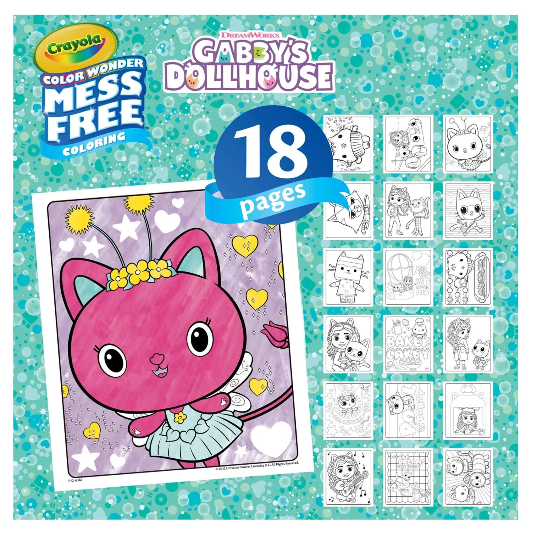 Color Wonder Mess-Free Colouring Pages & Mini Markers - Gabby's Dollhouse