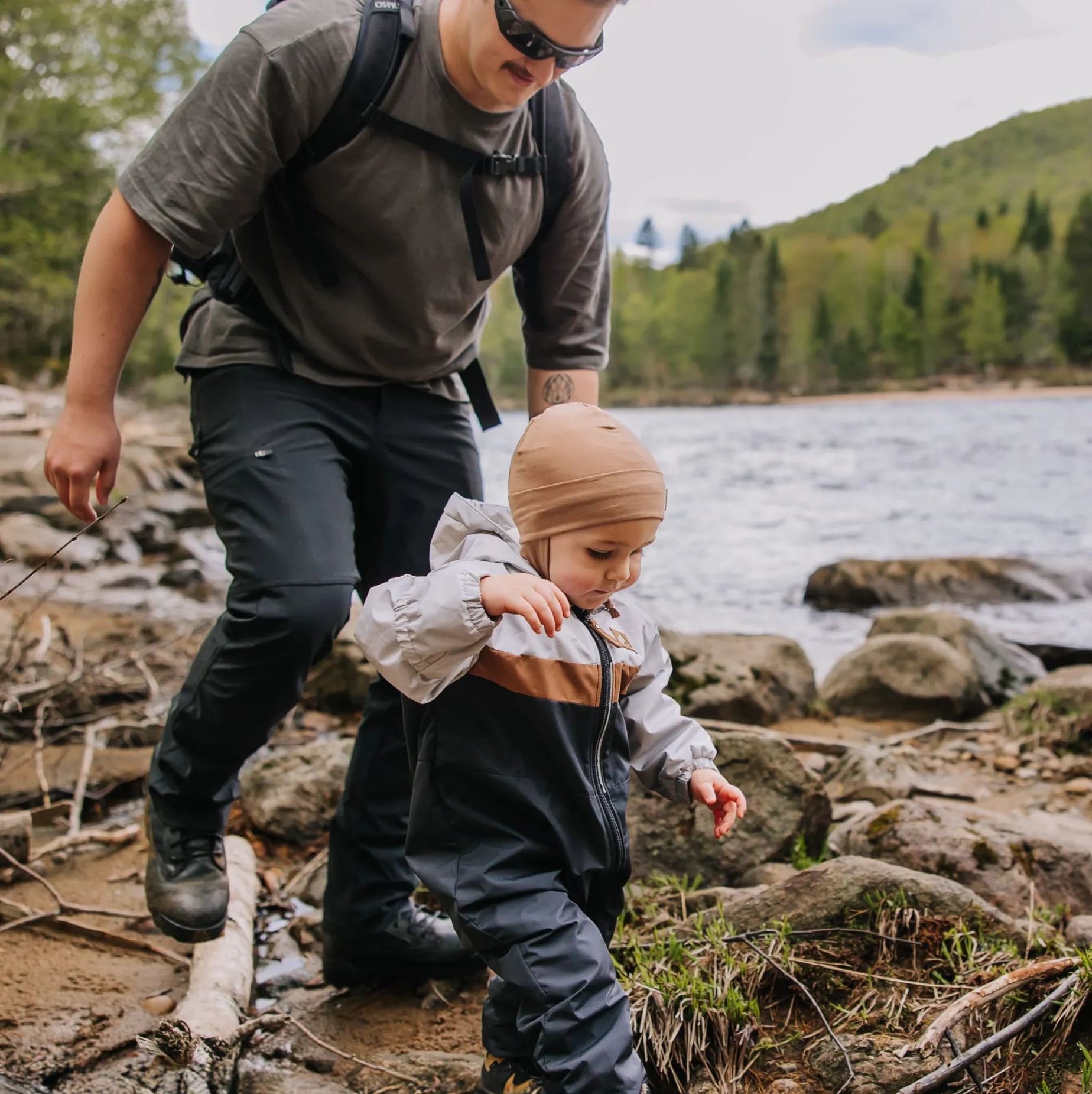 Colorblock 1pce Suit 0-24m