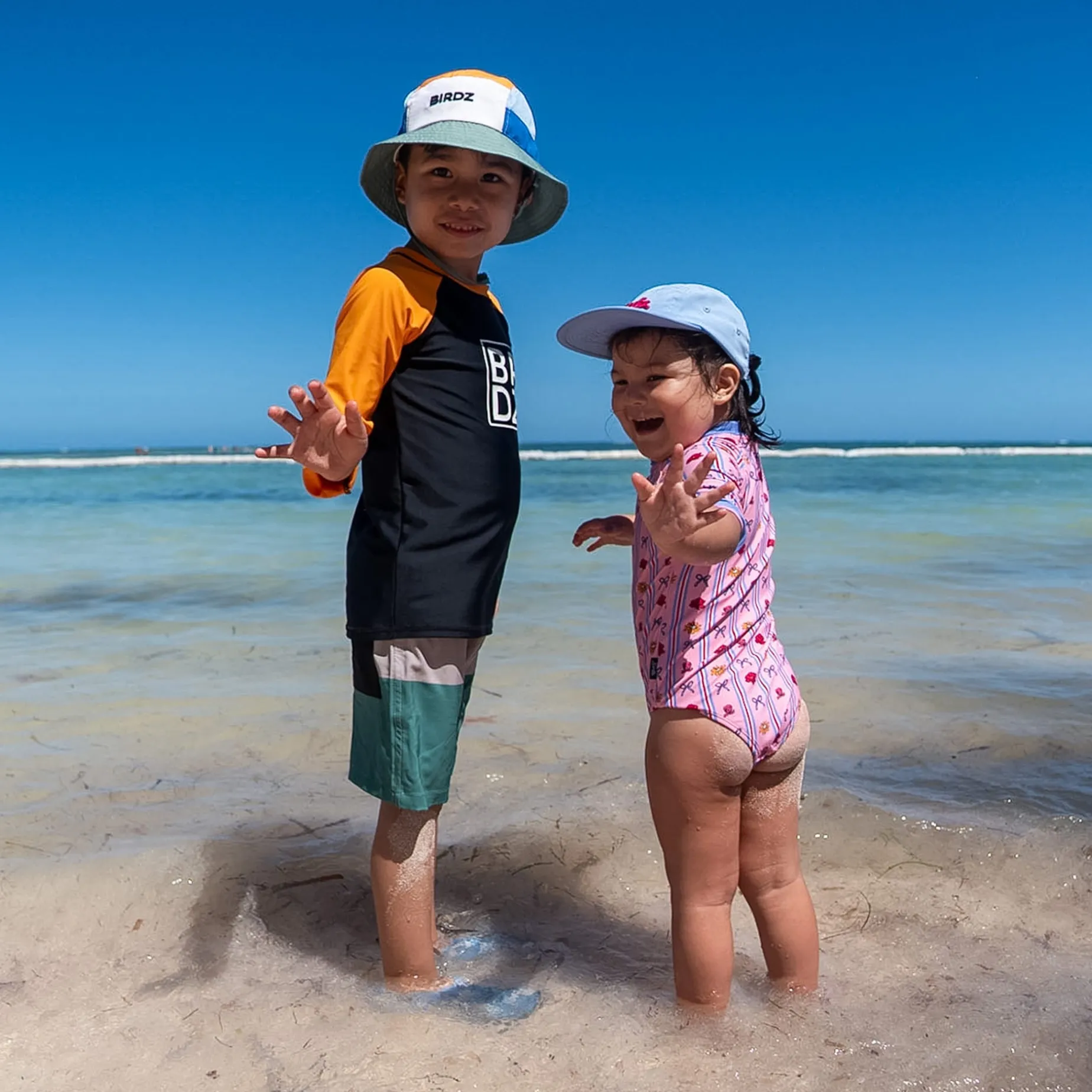 Colorblock Uv Swim Shorts 2-10