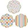 Colorful Pattern Dinner Plates (8)