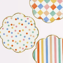 Colorful Pattern Dinner Plates (8)