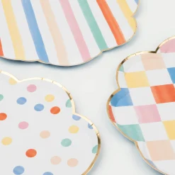 Colorful Pattern Dinner Plates (8)