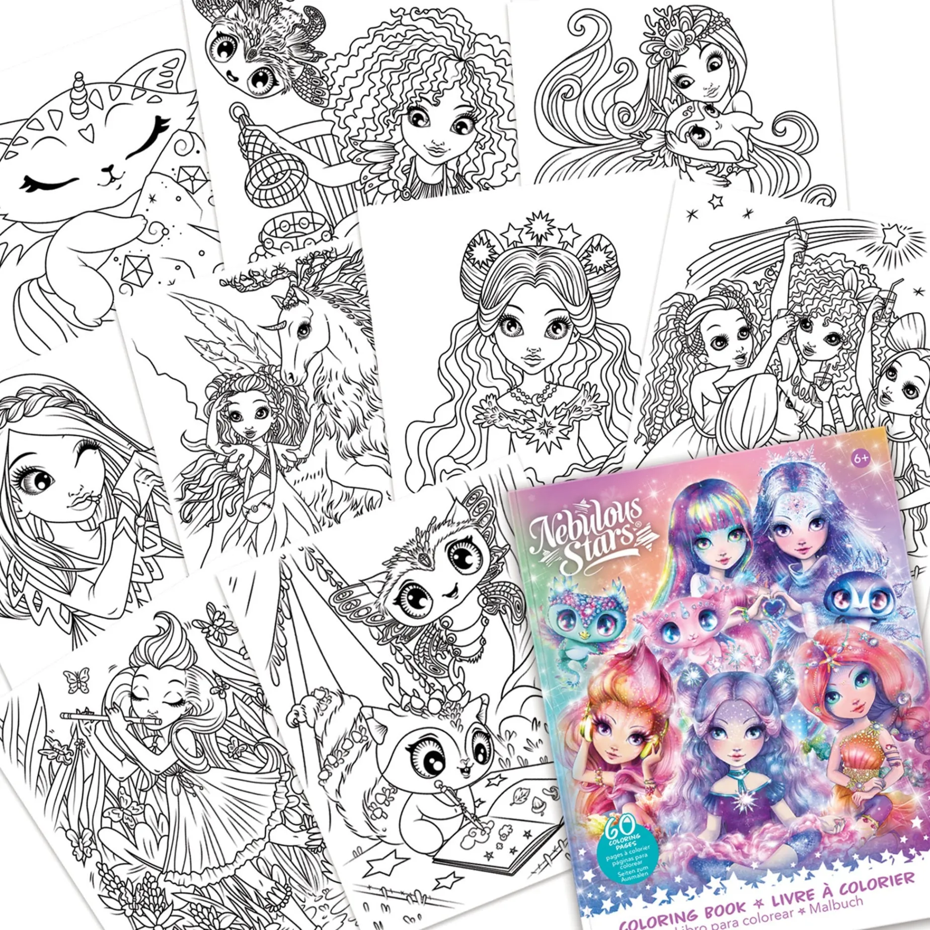 Coloring Book Nebulous Stars