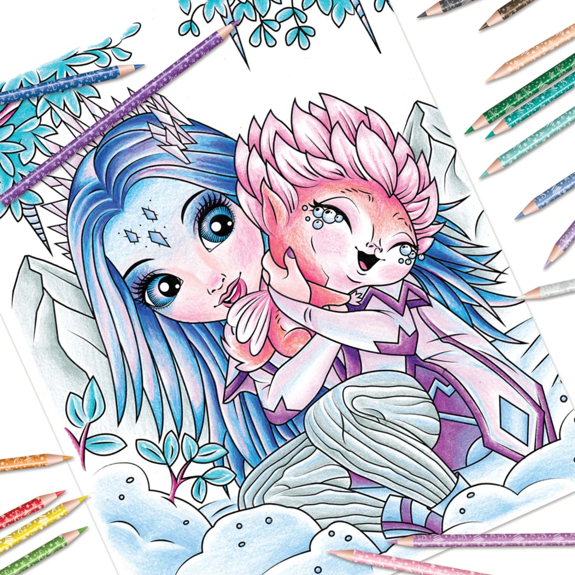 Coloring Book Nebulous Stars