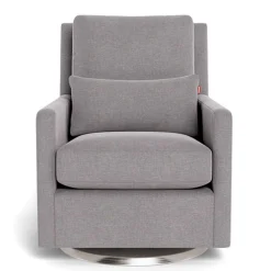 Como Rocking and Swivel Armchair - Pepper Grey / Steel