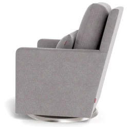 Como Rocking and Swivel Armchair - Pepper Grey / Steel