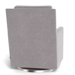 Como Rocking and Swivel Armchair - Pepper Grey / Steel