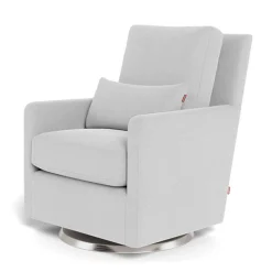 Como Rocking and Swivel Armchair - Ash / Steel