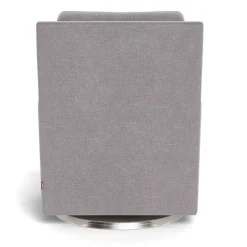 Como Rocking and Swivel Armchair - Pebble Grey / Steel