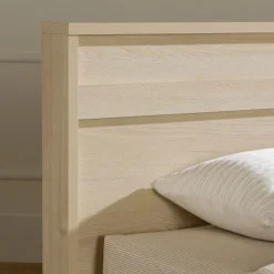 Complete Bed with Headboard - August Bleached Oak