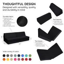 Complete Modular Sofa - Midnight Tide