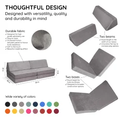 Complete Modular Sofa - Rhino Tango