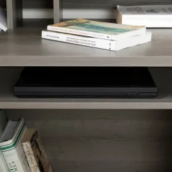 Computer Desk with Hutch - Versa Gray Maple