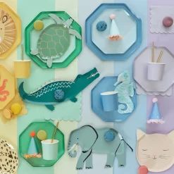 Cornflower Blue Cups (8)