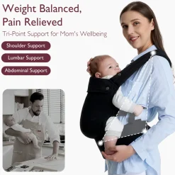 Coton Baby Carrier 3-24m - Black