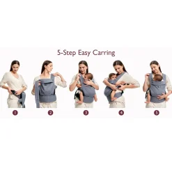 Coton Baby Carrier 3-24m - Black