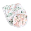 Cotton Muslin Burpy Bib - Butterfly Garden