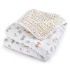Cotton Muslin Dream Blanket - Giraffe Safari