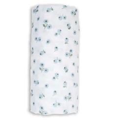 Cotton Muslin Swaddle - Blueberries