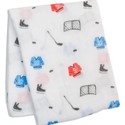 Cotton Muslin Swaddle - Hockey