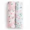 Cotton Muslin Swaddles (2) - Butterfly Garden