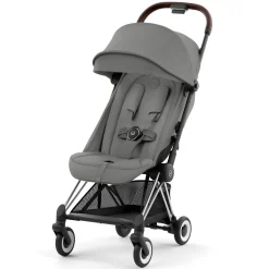 Coya Stroller - Chrome Frame with Mirage Grey Seat