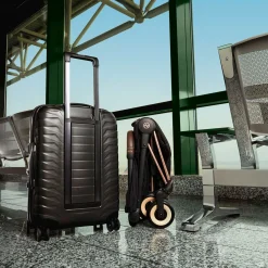 Coya Stroller - Matte Black Frame with Sepia Black Seat