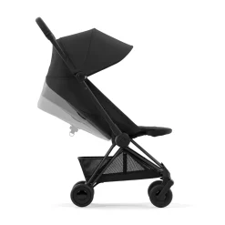 Coya Stroller - Matte Black Frame with Sepia Black Seat