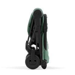 Coya Stroller - Matte Black Frame with Leaf Green Seat