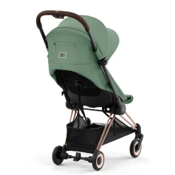 Coya Stroller - Rose Gold Frame with Leaf Green Seat