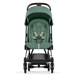 Coya Stroller - Rose Gold Frame with Leaf Green Seat