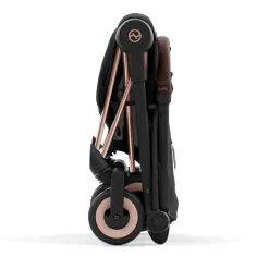 Coya Stroller - Rose Gold Frame with Sepia Black Seat