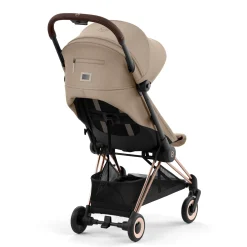 Coya Stroller - Rose Gold Frame with Sepia Beige Seat