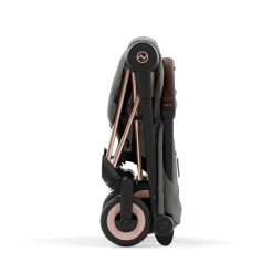 Coya Stroller - Rose Gold Frame with Mirage Grey Seat