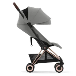 Coya Stroller - Rose Gold Frame with Mirage Grey Seat