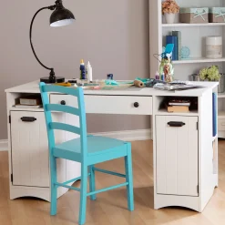 Craft Table with Storage - Artwork Pure White