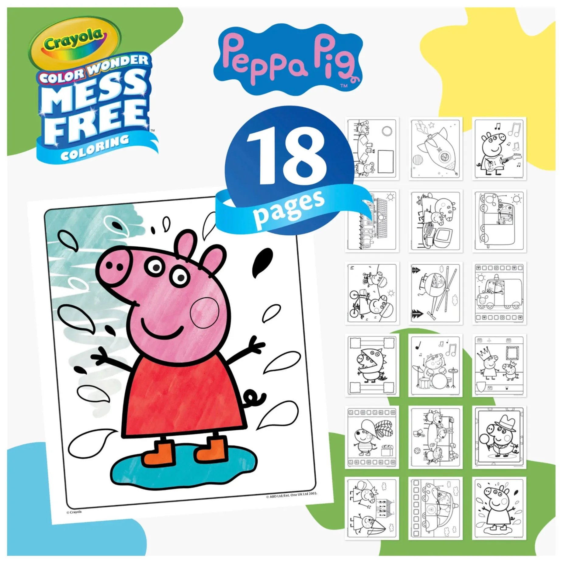 Crayola Color Wonder Mess-Free Colouring Pages & Mini Markers - Peppa Pig