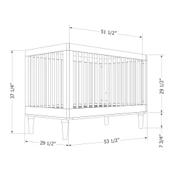 Crib 3-1 Sage Cotton Candy