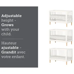 Crib 3-1 White Cotton Candy