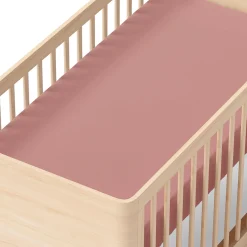 Crib Fitted Sheet - Blush